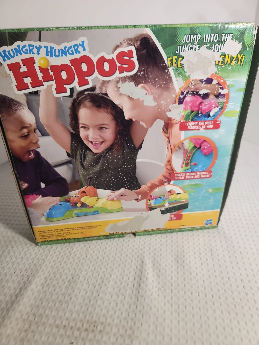 Hasbro Hungry Hungry Hippos Kids Game - Blue & Orange